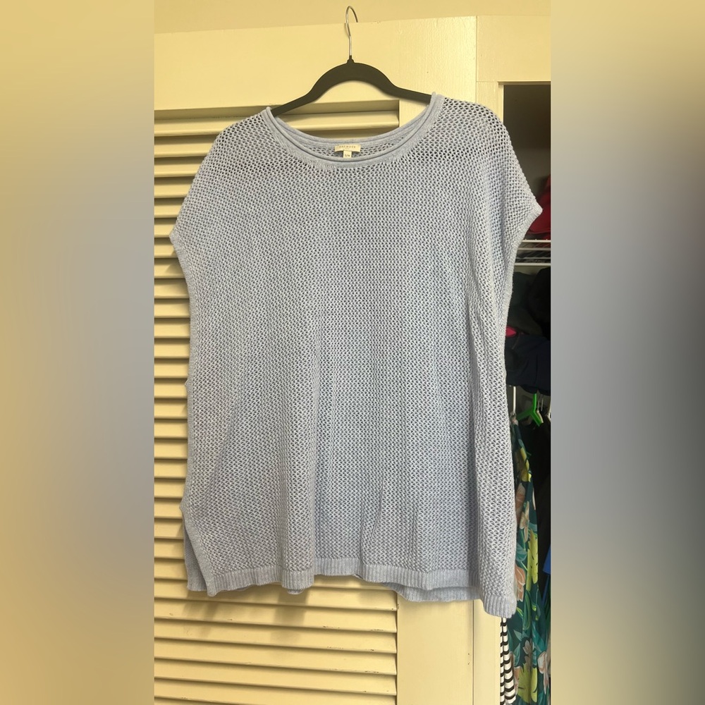 Talbots Light Blue Open-Knit Sweater – Size S/M (Fits up to L/XL